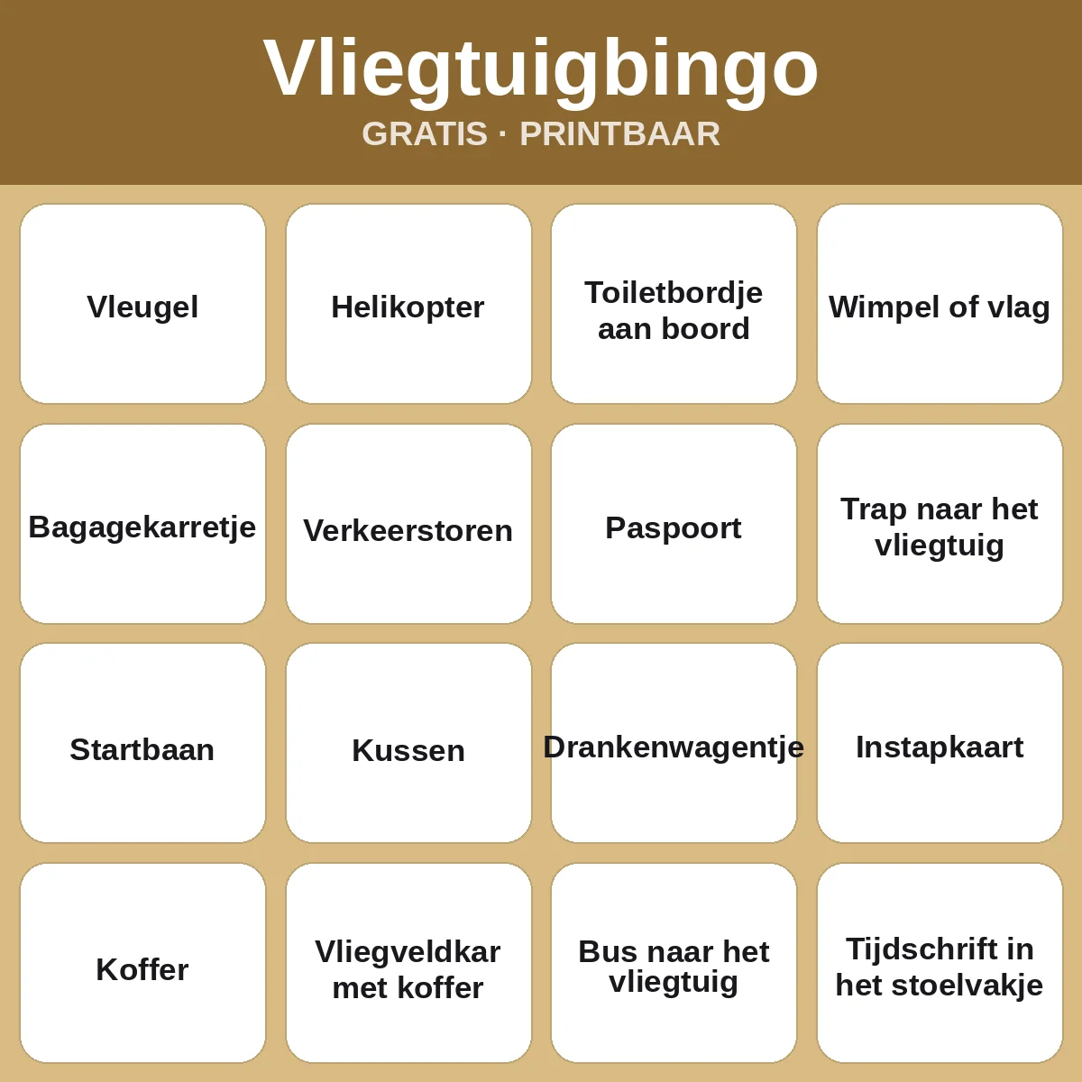 Vliegtuigbingo – gratis bingo om te printen voor kinderen