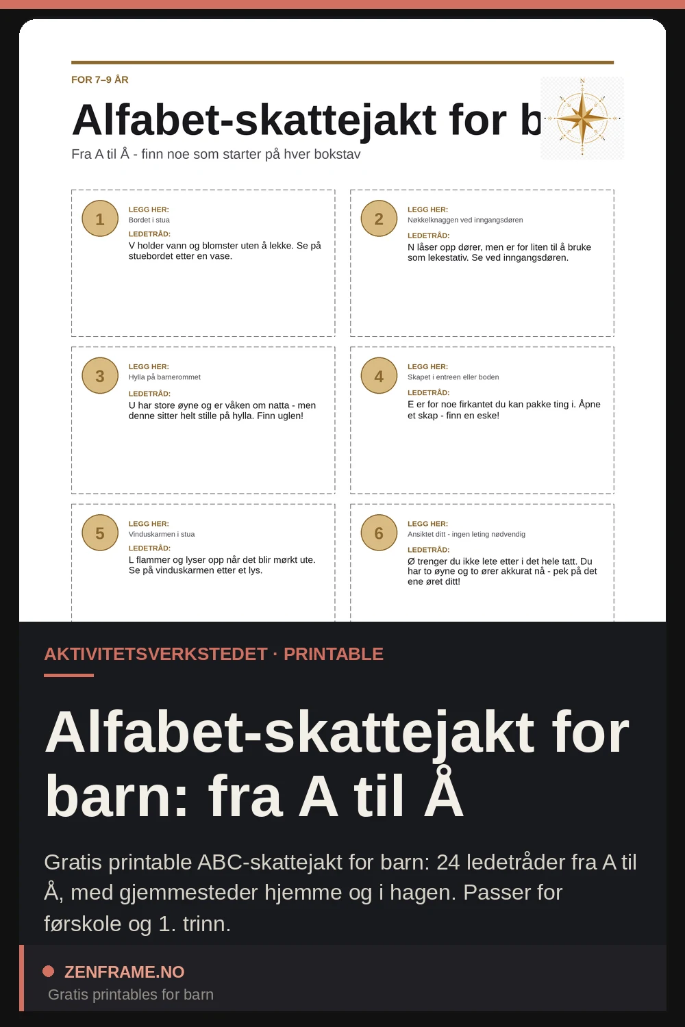 ABC-Schnitzeljagd für Kinder: Von A bis Z — Zenframe