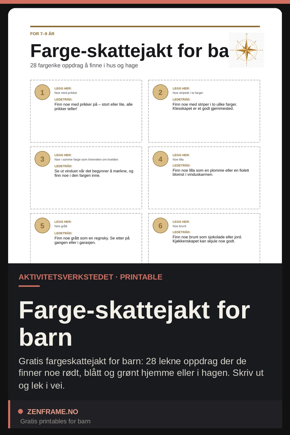 Farben-Schnitzeljagd für Kinder — Zenframe