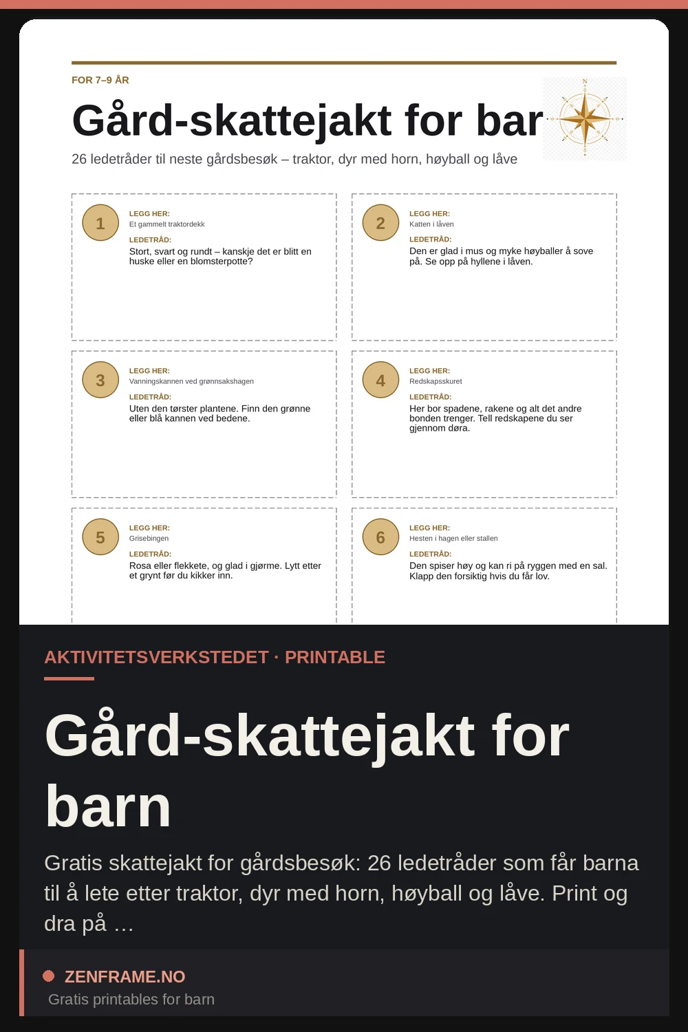 Bauernhof-Schnitzeljagd für Kinder — Zenframe