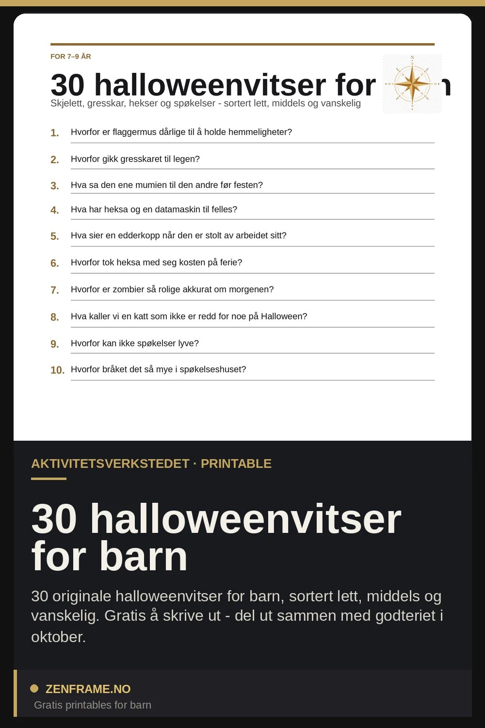 30 barzellette di Halloween per bambini — Zenframe